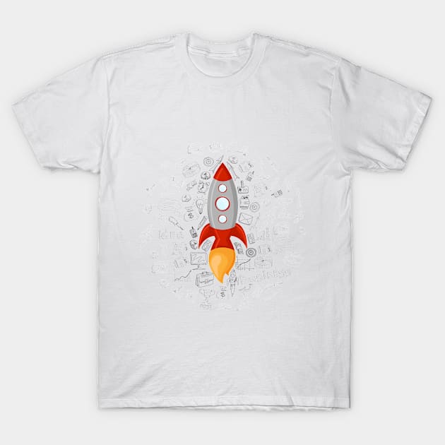 Rocket T-Shirt by AttireCafe